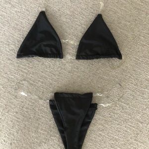Clear Strap Bikini Set